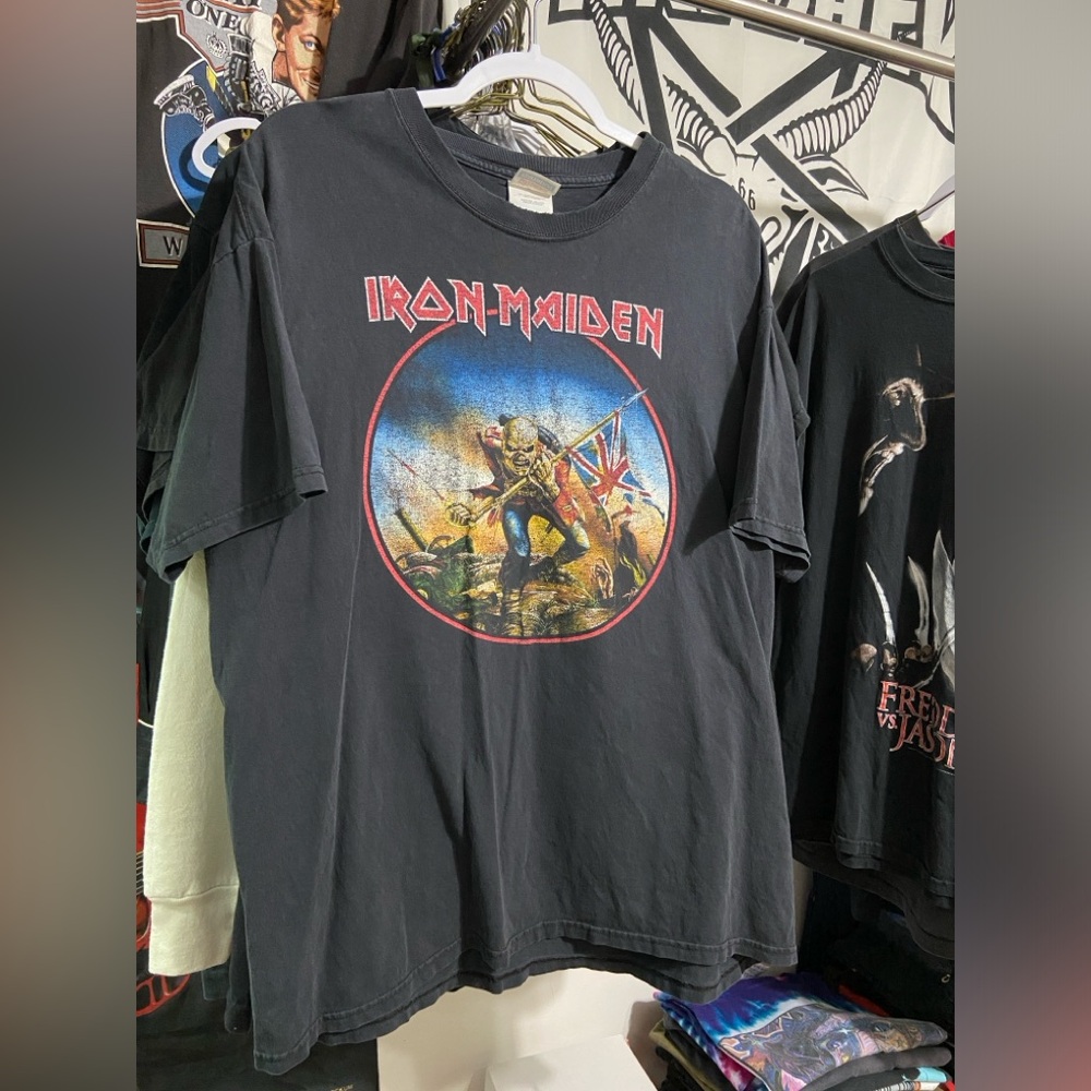 Vintage iron maiden the trooper band tee